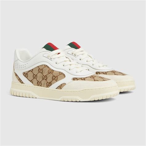 sneaker uomo gucci re-web|gucci reweb leather sneakers.